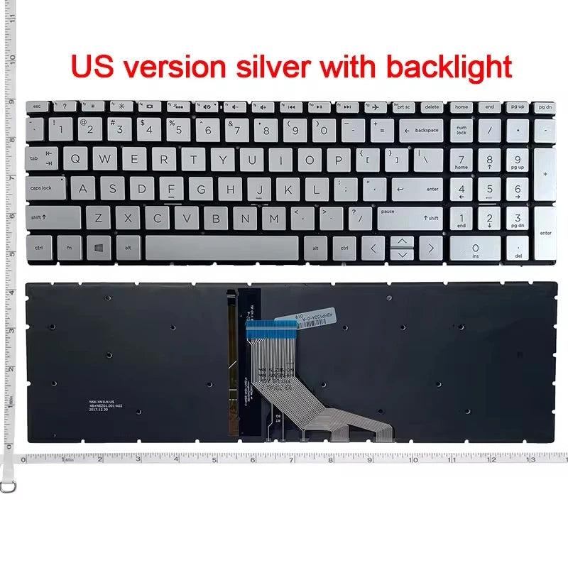 US/RU/UK keyboard FOR HP 15-DB/DX/DA/CX/DR/GW 15m-DS 250 255 256 G7 15-CN/CS/CR/CW/EC/CH/DK/DS TPN-C135/143 15T-cn 15S-DY 17-BY