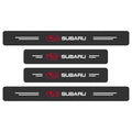 Car Door Threshold Scuff Plate Carbon Fiber Decals Stickers For Subaru Impreza Forester Outback Legacy Crosstrek XV Leone WRX