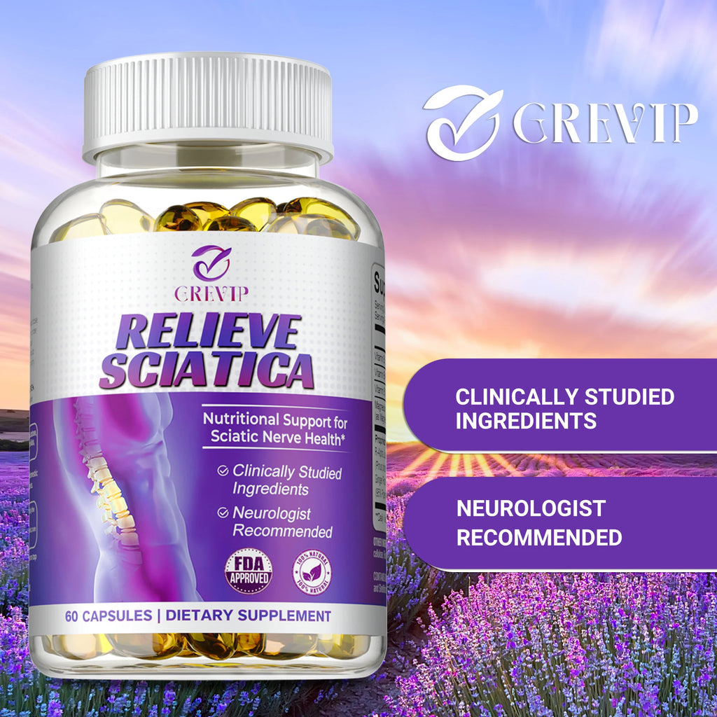 Sciatic Nerve Relief - Alpha Lipoic Acid - Promotes Sciatic Nerve Comfort & Relieves Nerve Pain - 60 Capsules