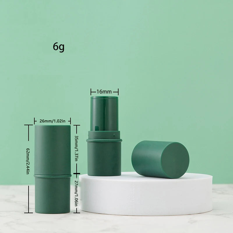 1PC 6g Candy Color Empty Refillable Lipstick Tube Lip Balm Container Empty Cosmetic Container Lotion Container Travel Bottle