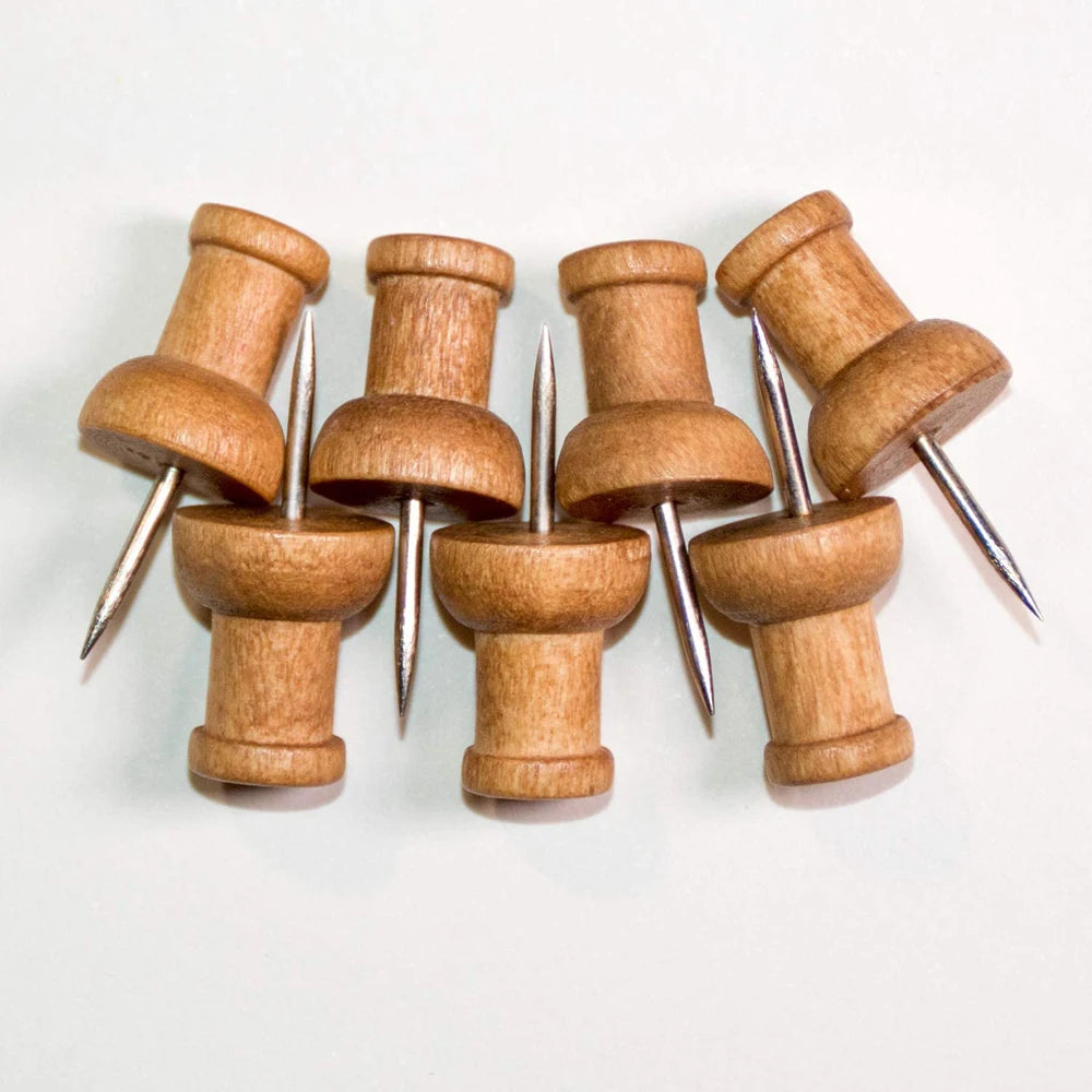 Office School Supplies Decorative for Photos Foam Boards Wall Studs Wooden Push Pins Map Markers Thumbtack Pins Map Tacks