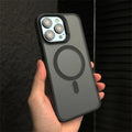 Fashion Translucent Shockproof Armor Bumper Case For iPhone 15 14 13 12 Pro Max Plus Magsafe Magnetic Wireless Charge Back Cover