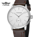 WINNER Official Original Replica Watch Thin Mechanical Watches for men Waterproof Elegant Fashion Classics wristwatch Clock