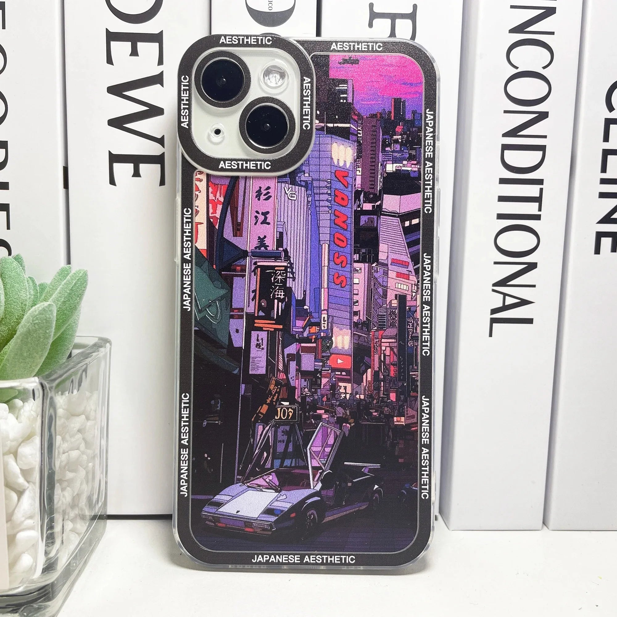 Japanese Aesthetic Tokyo Neon Lights City Street Phone Case For Samsung Galaxy S10 S20 S21 S22 S23 S24 FE Plus Ultra Note 20