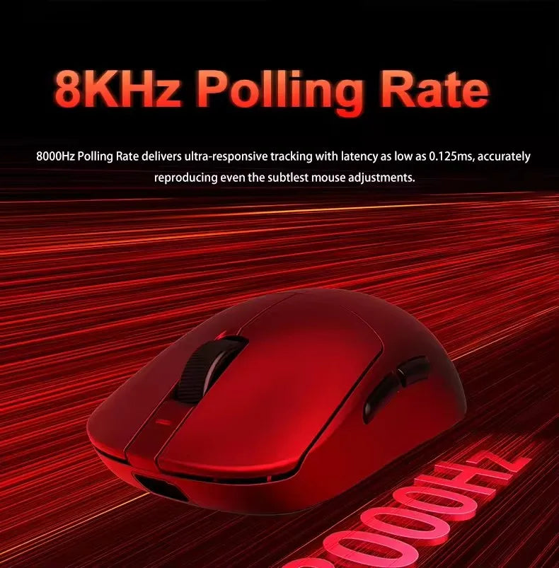 AULA V9 Ultra Wireless Mouse Tri Mode Wireless 8K Paw3950 Esports Gaming Lightweight Low Latency Mouse Custom for PC Accessories