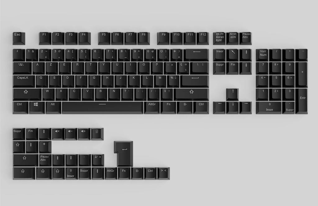 Russian Keycaps Spanish Arabic Korean Portuguese French German Thai Letters Translucent Keycaps For Cherry MX Switch 104 Key LK1
