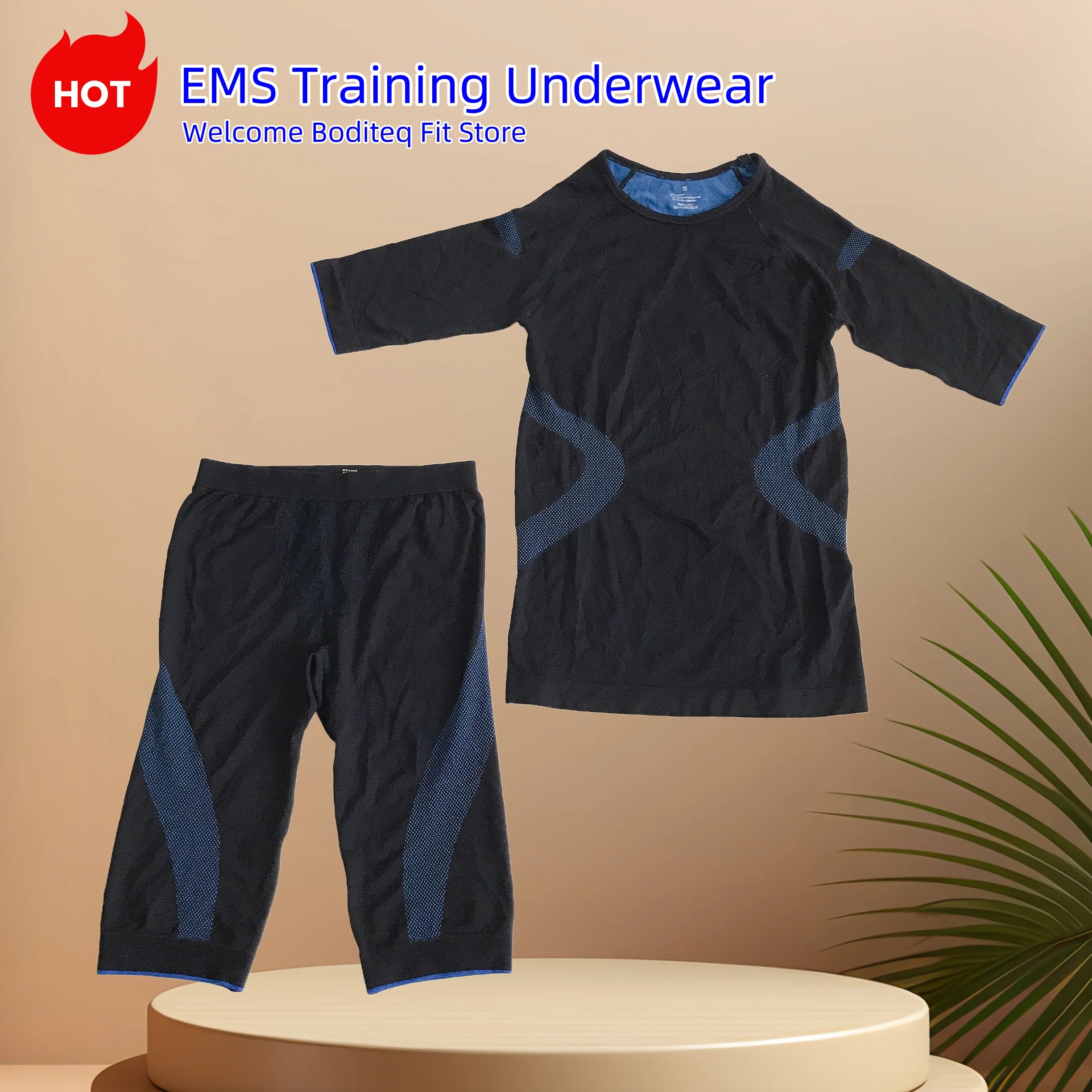 Xbody EMS Underwears Training EMS Outfits Base Layers Blue Ems Training Underwear Body Fitness Underwears