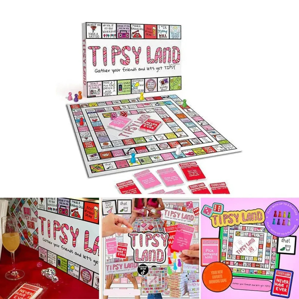Party Gift of Tipsy Land Party Board Games Fun Drinking Games for Friends