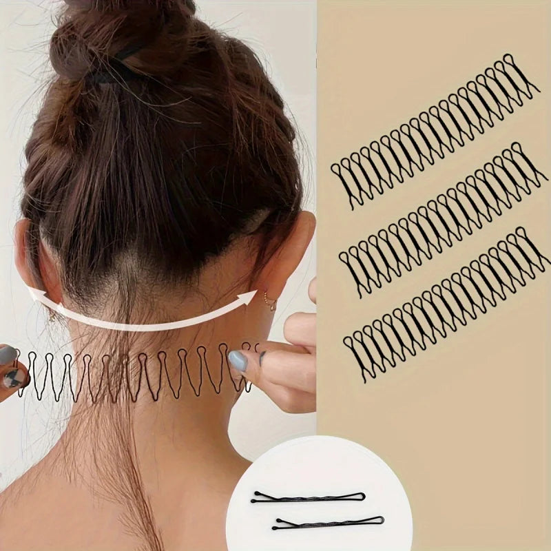 3Solid color wavy hair clip, bangs clip, hairpiece, hairpiece storage clip, hairstyle tool
