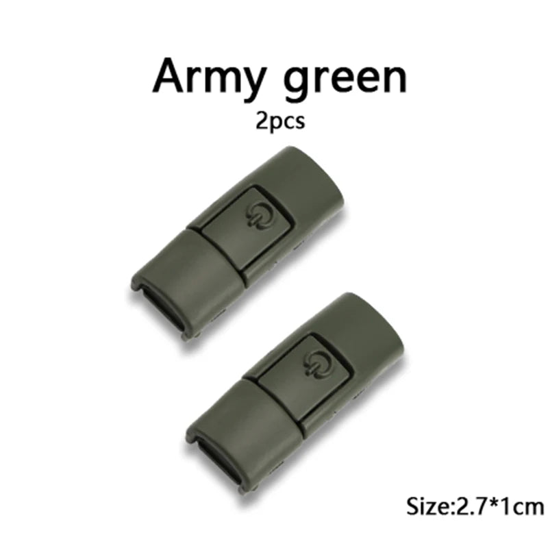 New Colorful Metal Shoelace Clip Press buckle Shoelaces Press Lock Shoes Accessories AF1 Sneakers Kits Metal Laces Tip