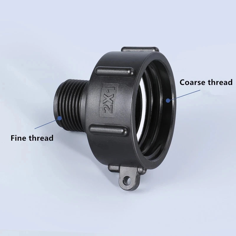 IBC Tank Adapter 60mm to 1/2'' 3/4'' 1'' 2'' Fine Thread Water Pipe Connector High Quality BSP Male Reducing Fittings 1Pcs