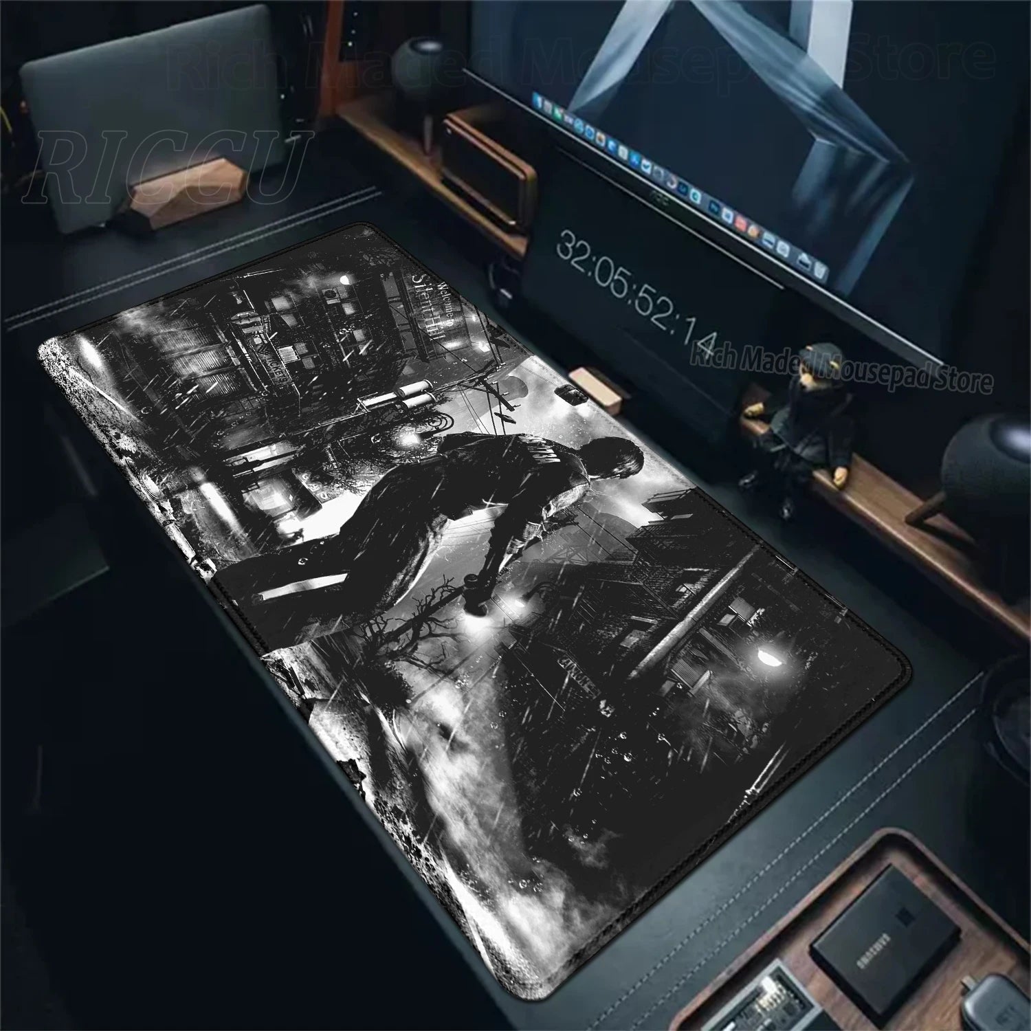 Game S_silent Hill Mouse Pad Large Gaming Extended Mat Gamer PC Mousepad Compute Keyboard Mousemat XXL Carpet Laptop accessories