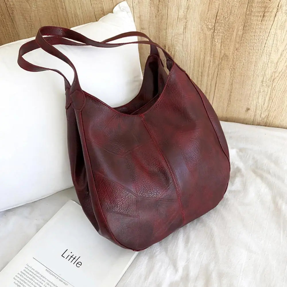 Women's Handbags Vintage Luxury Leather Shoulder Bag Designers Large Bag Modern Fashion Brand Female