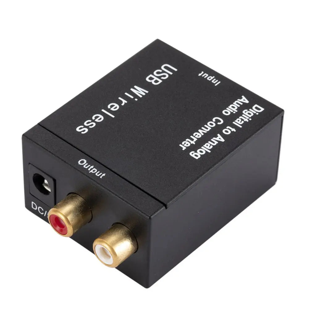 Digital to Analog Audio Converter 3.5MM Jack 2*RCA Amplifier Decoder Optical Fiber Coaxial Signal to Analog DAC Spdif Stereo