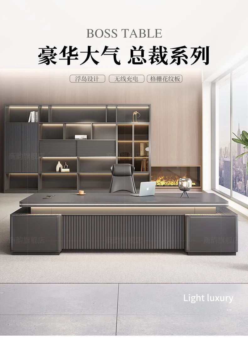 Designer Modern Computer Desk Luxury Office Table Organizer Ideal Gaming Space Office Enhancement Muebles Oficina Decoration
