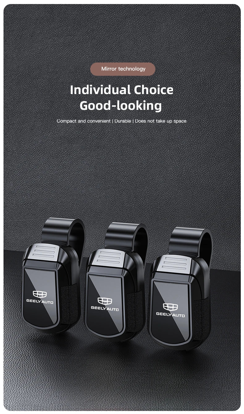Car Sun Visor Glasses Clip Mirror Style Sunglasses Holder For Geely Coolray Geometry C GX3 Emgrand EC7 Panda Tugella Car Gadgets