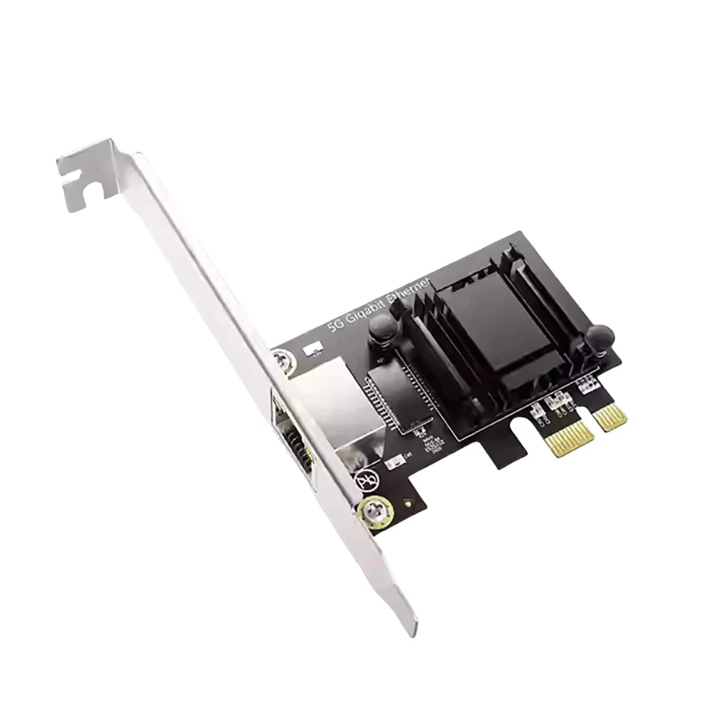 5Gbps Pcie to RJ45 Network Card Realtek 8126 100Mbps/1G/2.5G/5G RJ45 Interface Gigabit Ethernet PCI Express X1 X4 X8 X16 Adapter