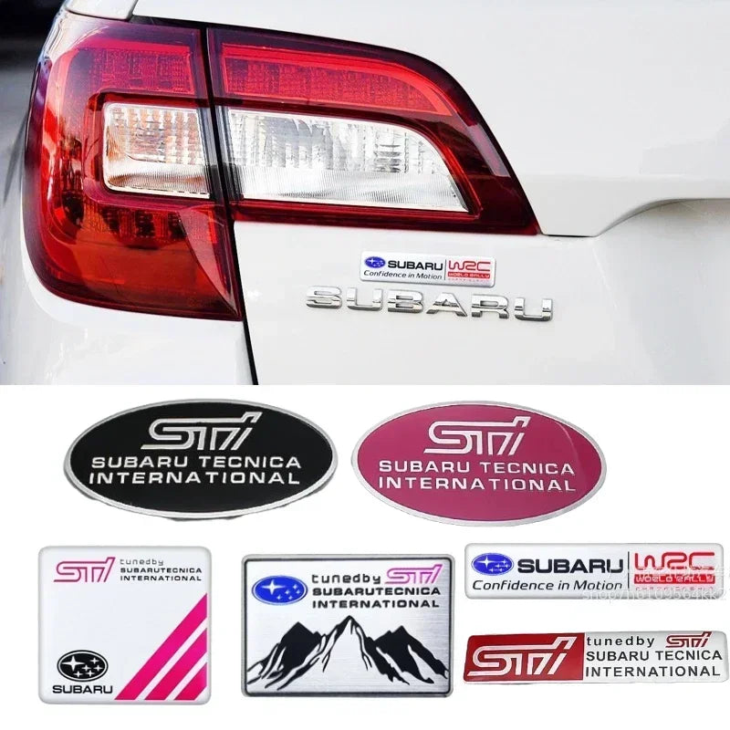 1pc Car Styling Side Fender  Rear Trunk Sticker Decals for Subaru STI  Outback Impreza Legacy WRX XV Forester Ascent Accessories