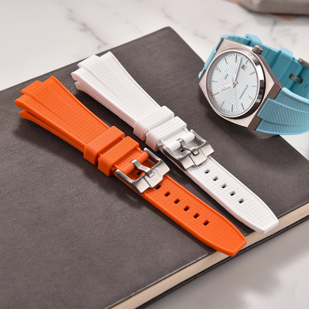12mm Quick Release Silicone Strap For Tissot PRX T137.407/T137.410 Super Player 40mm Men Convex Rubber Durable Belts Watch Bands
