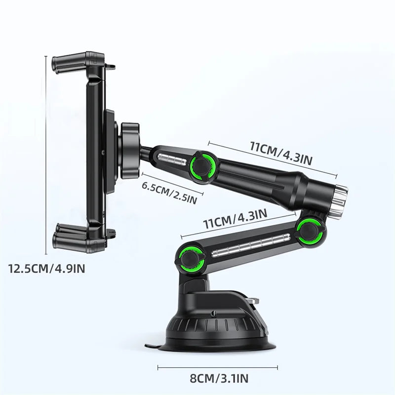Car Tablet Holder Long Arm Suction Cup Mount For IPad Pro Air 4-13inch For Xiaomi Tablet SUV Truck Windshield Window