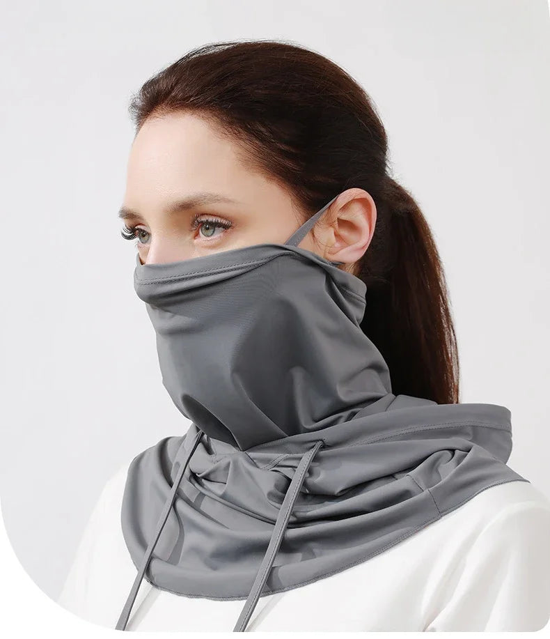 Thin Breathable Balaclava Hat Motorcycle Bicycle Full Face Mask Summer Cycling Helmet Hood Covers Outdoor Sports Neck Sunhat