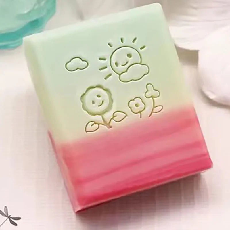 New Bridegroom Bride Pattern Soap Stamp Natural Transparent Acrylic Handmade Flower Soap Making Seal Chapters Diy Craft Supplies