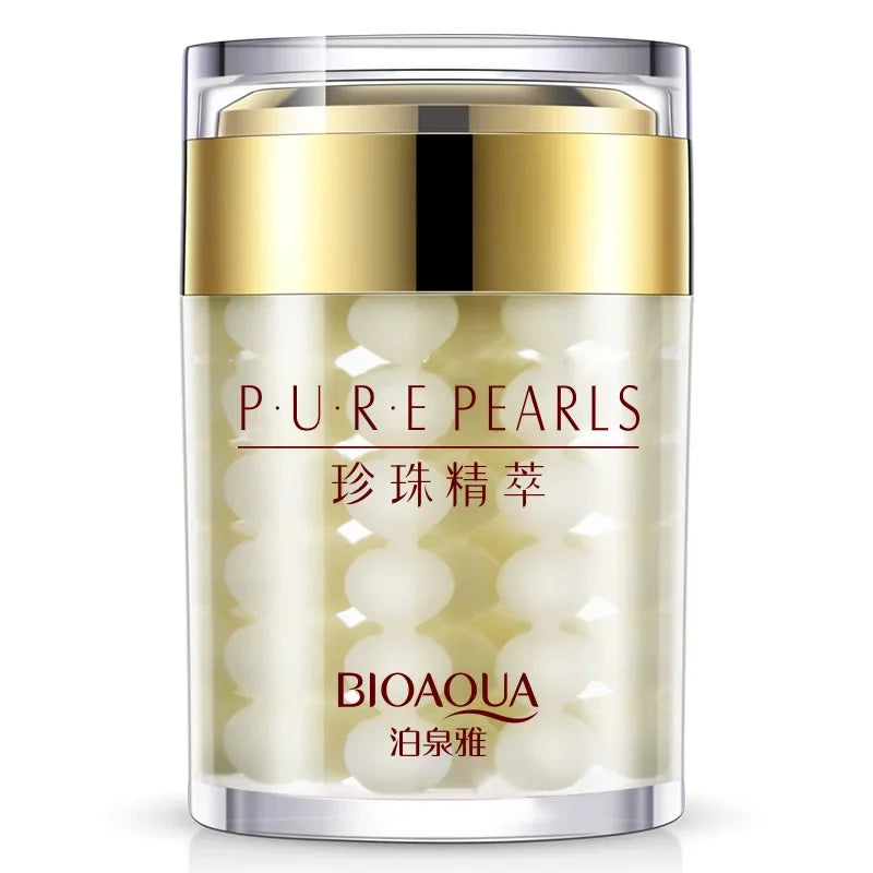 1pc BIOAQUA Pure Pearl Face Cream Moisturizing Skin Firming Hydrating Facial Cream Beauty Health Skin Care