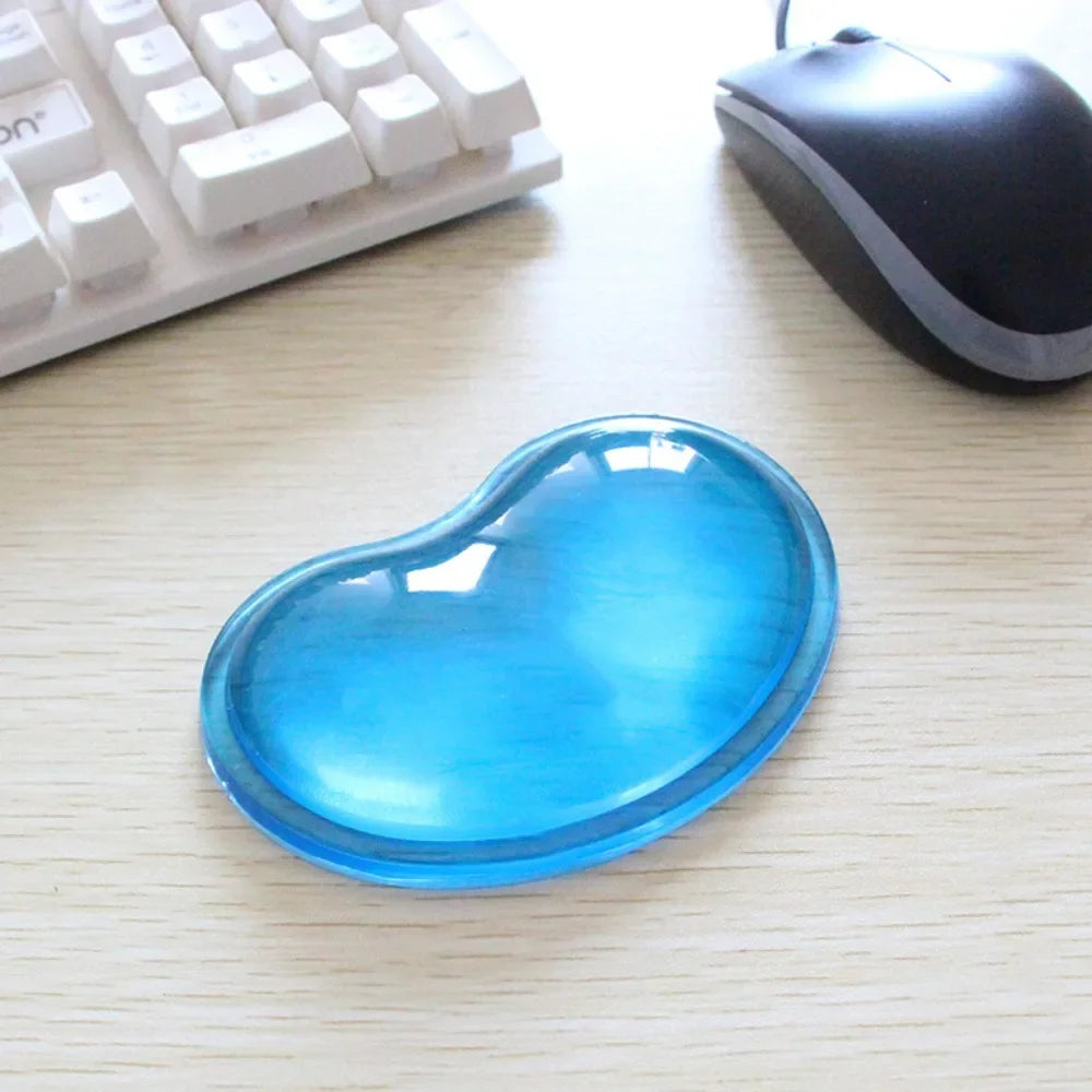 1PC Silicone Wavy Comfort Gel Computer Mouse Hand Wrist Rests Support Cushion Pad Fashion Heart-shaped Wrist Pad Hand Pillow