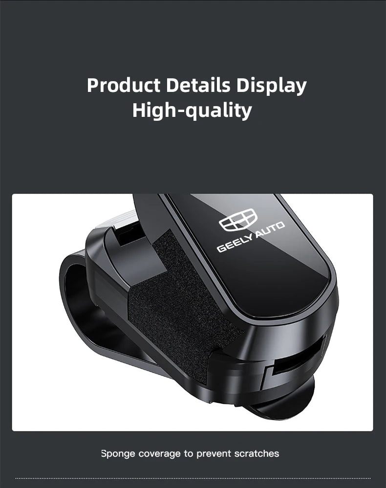 Car Sun Visor Glasses Clip Mirror Style Sunglasses Holder For Geely Coolray Geometry C GX3 Emgrand EC7 Panda Tugella Car Gadgets