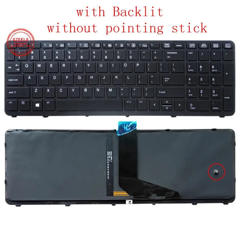 GZEELE NEW English laptop keyboard FOR HP For ZBOOK 15 G1 ZBOOK 15 G2 ZBOOK 17 G1 ZBOOK 17 G2