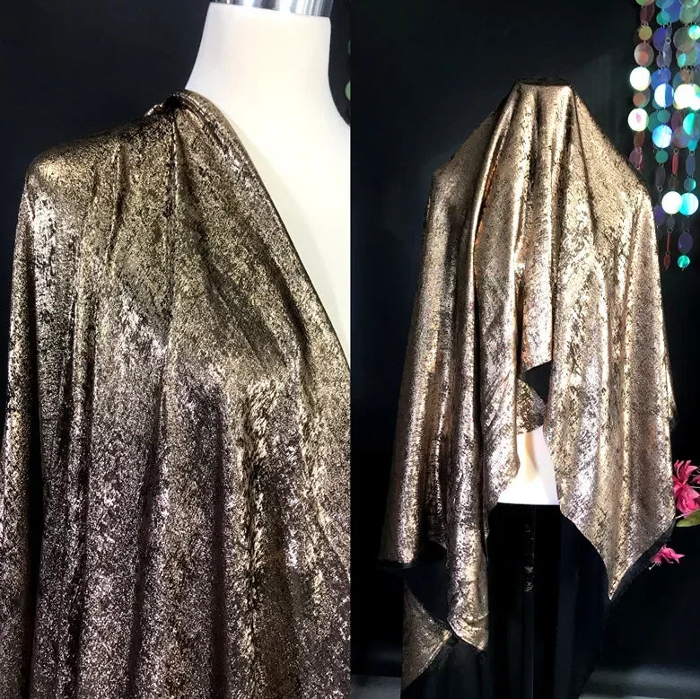 Soft Bronzing Velvet Fabric By The Meter for Dress Costumes Decoration Diy Sewing Designer Cloth Comfortable Glossy Black Blue