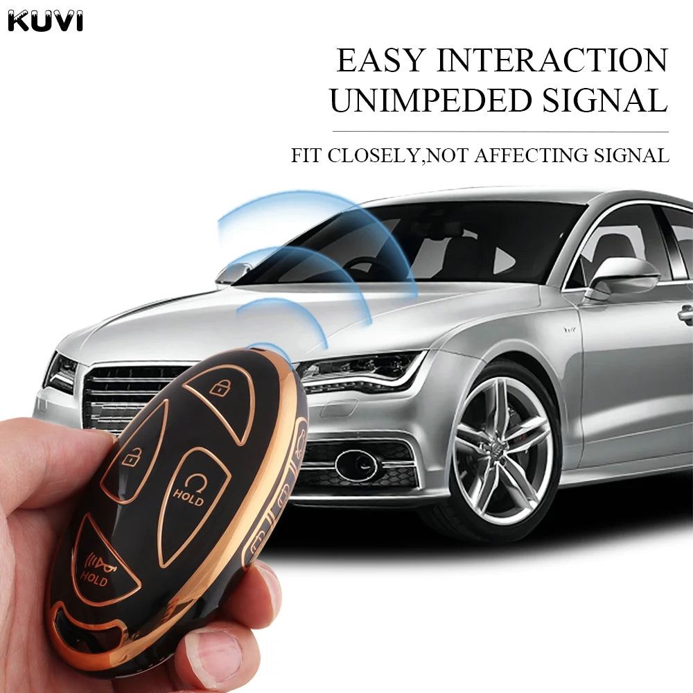 Fashion TPU 5 7 Buttons Car Key Case Cover Shell For Xiandai IONIQ 6 New Grand Prix GN7 Kona Protector Fob Bag Accessories