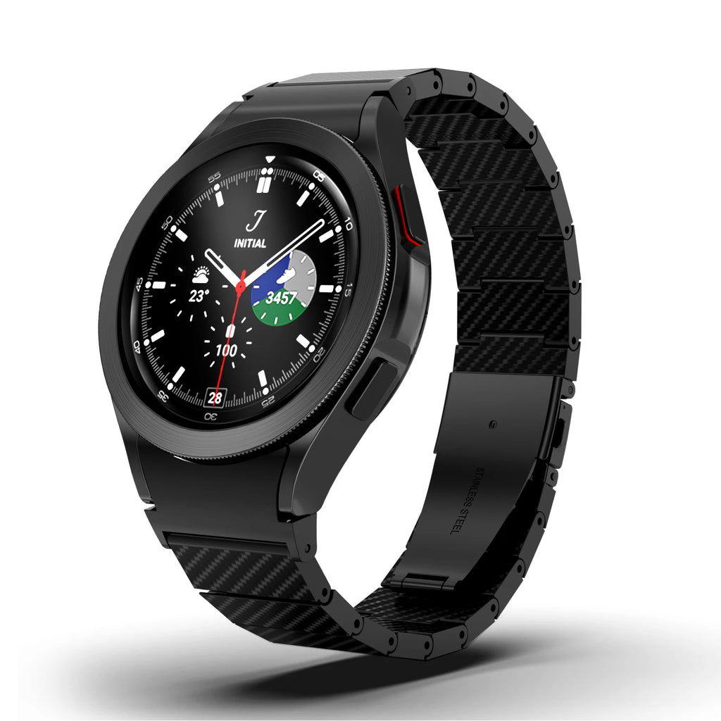 Luxury Carbon Fiber Band For Samsung Galaxy Watch 7 6 5 4 40mm 44mm Bracelet For Galaxy 5Pro 45mm 4 6 Classic 43 47mm 46mm Strap