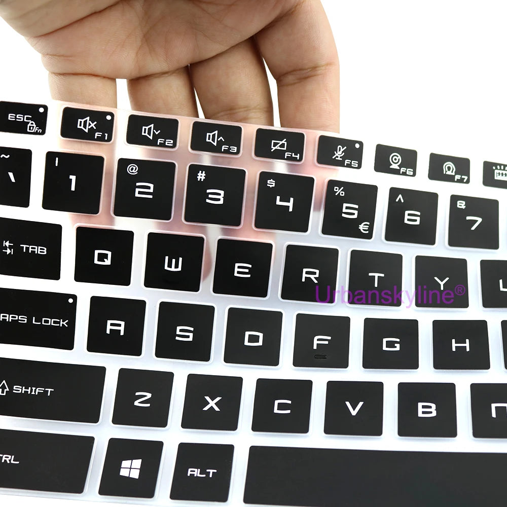 Keyboard Cover for MSI Sword 16 17 HX 15 15.6 17.3 B13V B14V A13U A13V A12V A12V Protector Skin Case Silicone 15.6 17.3