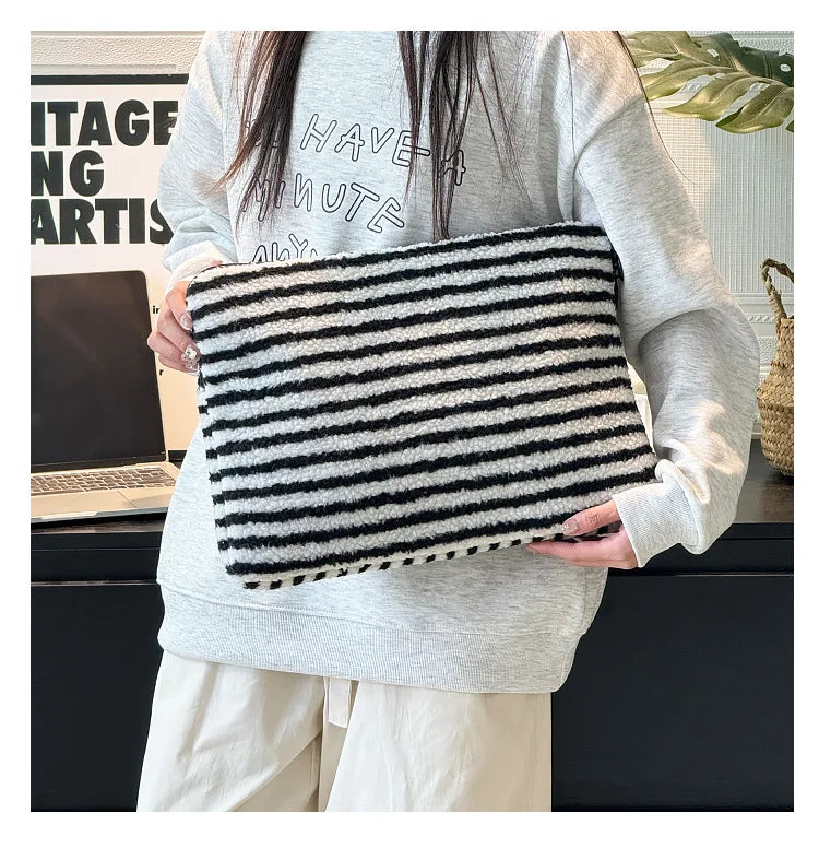 Plush Liner Bag Tablet Laptop Case For Ipad Pro11 Air6 4 510.9 Macbook Air13.3 Pro14 Xiaomi Huawei Samsung15.6 Laptop Sleeve