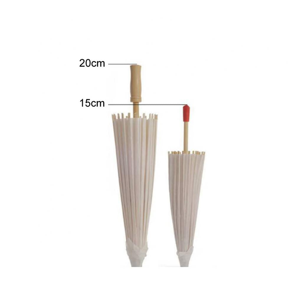 Chinese Umbrella Vintage DIY White Paper Umbrella Anime Painting Sunscreen Umbrella Photo Dance Props Ancient Cosplay Umbrella