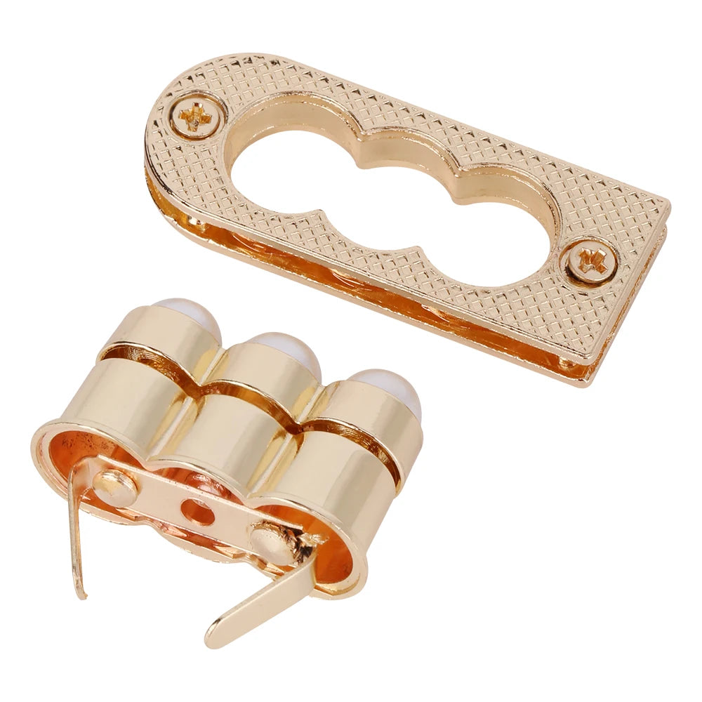 4.5CM Metal Pearl Turn Lock Twist Clasp for Women Bag Laggage Purse Leather Craft Closure DIY Hardware Accessories