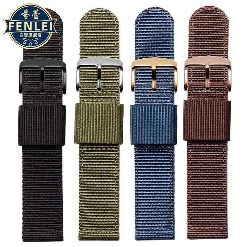 For Casio AE1200 AE1300 A168w/A158W MRW200/F91w AQ230 Bracelet woven nylon canvas watch strap 18mm Men's and women's watch band