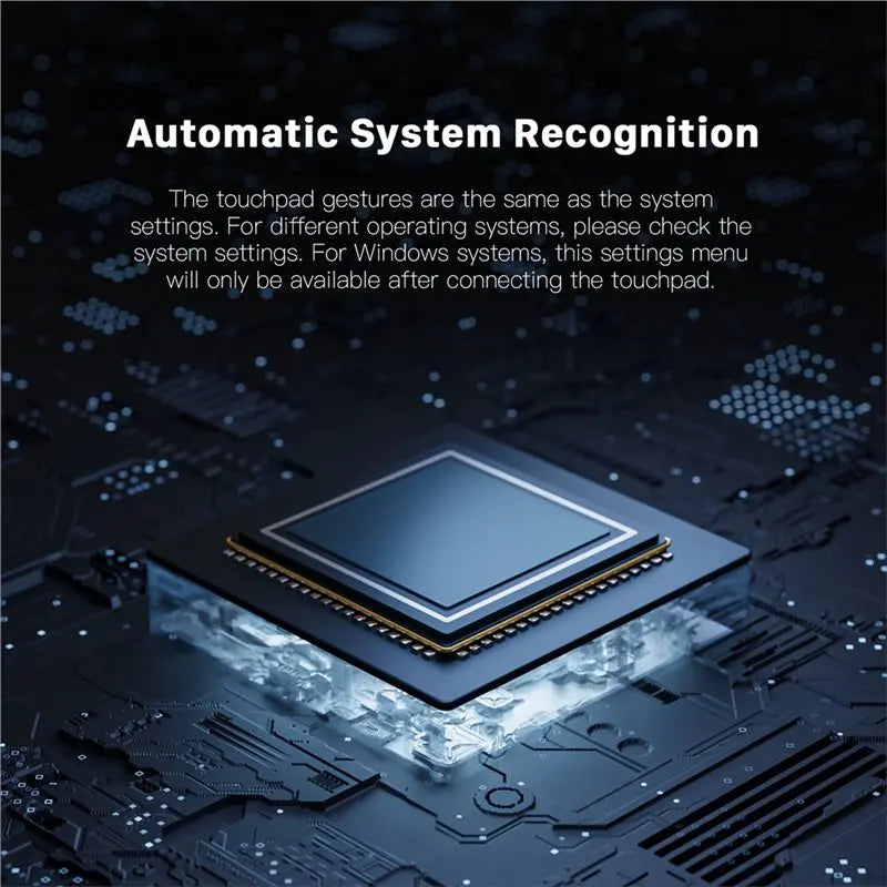Multi-Function Touchpad Bluetooth+ 2.4G Wireless+ Wired Rechargeable Trackpad For Laptop Gesture