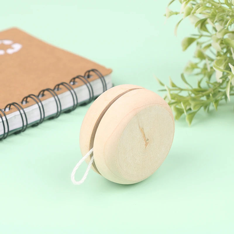 Wooden Yoyo Toy, Color Mini Round DIY Baby Yoyo Ball, Kids Gift
