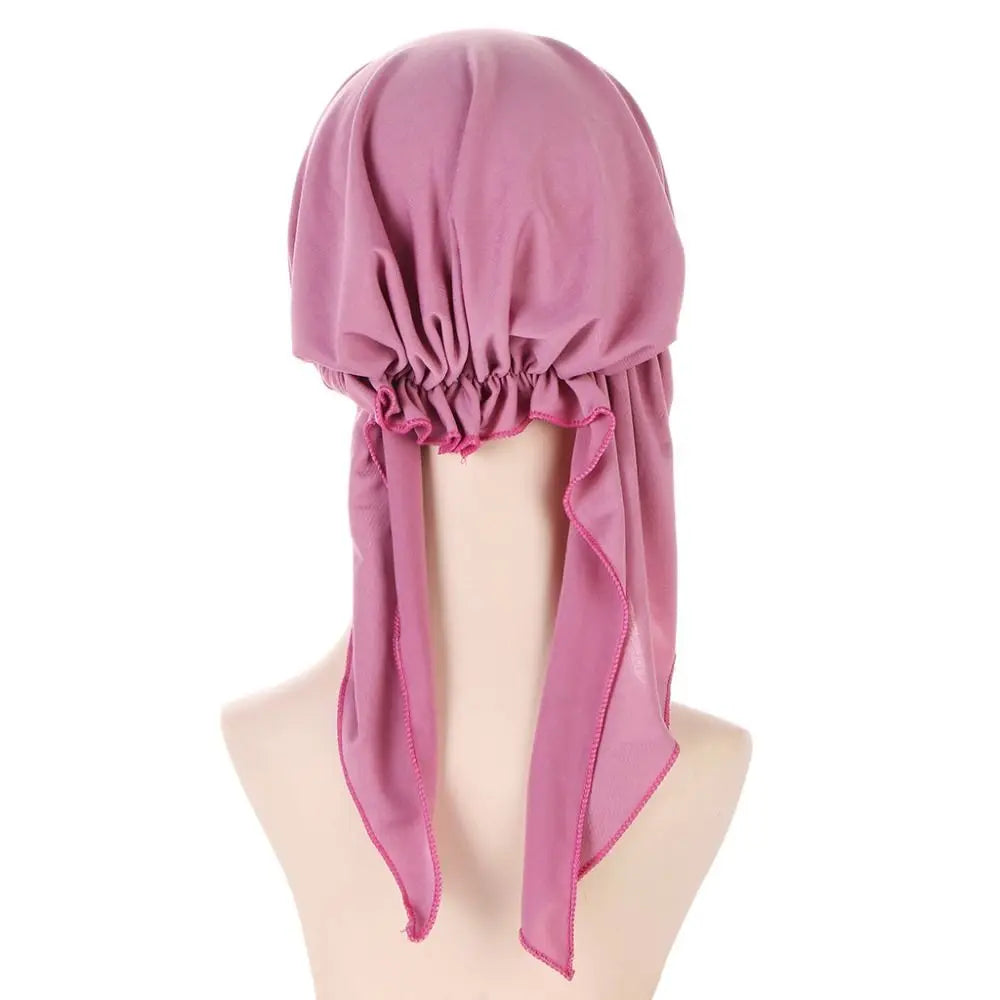 Casual Solid Color Headscarf Baseball Cap Turban Cap Nylon Sunscreen Beach Hats Sunscreen Hat Baseball Hat Hijab Shawl Sports