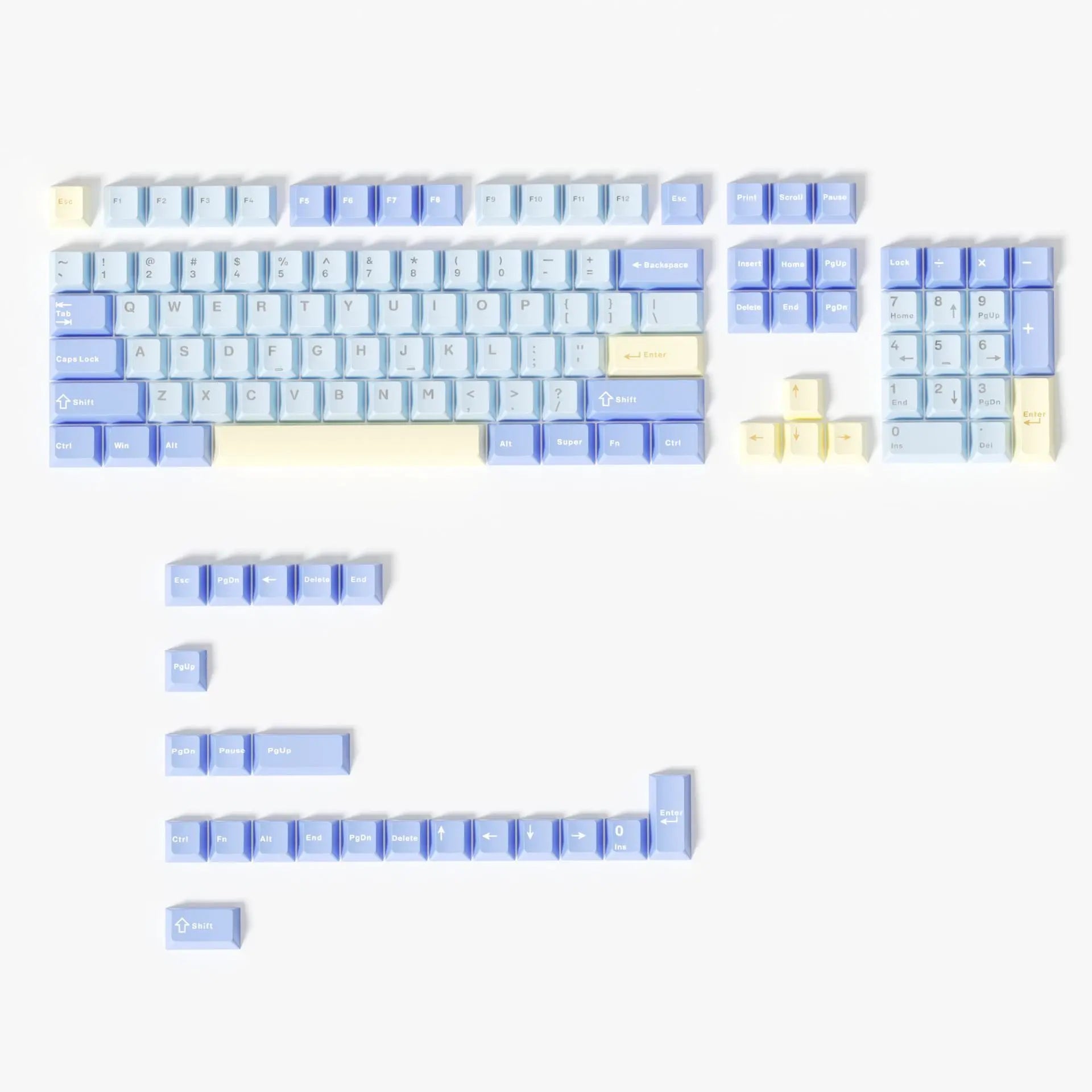 121 Keys Minimalist Keyboard Keycaps Emerald Green PBT Double Shot Keycaps Cherry Profile for MX Switches Mechanical Keyboard