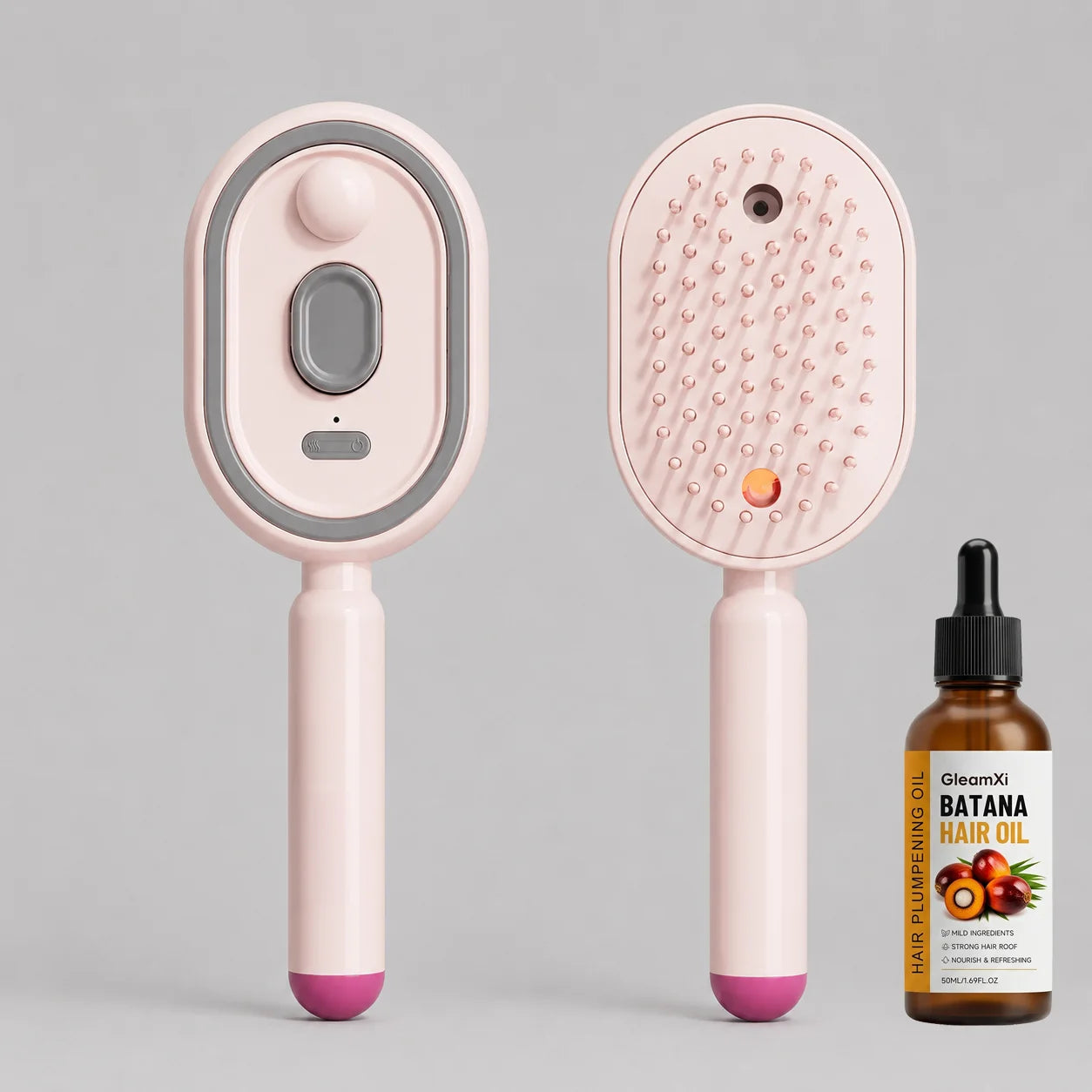 Electric Spray & Massage Hair Brush, Electric Steaming Massage Hair Care Brush, for Hair for Reduce Frizz, Nourishes Hairs