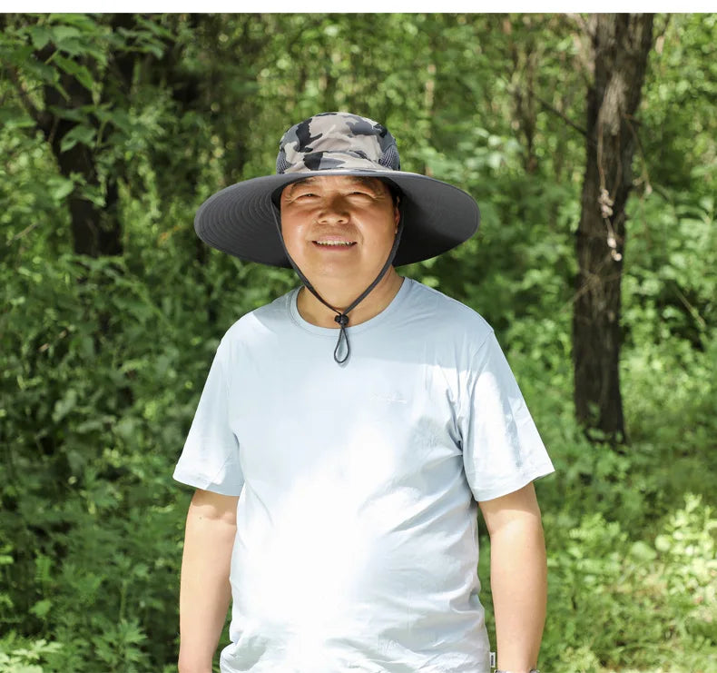60-65cm Big Head Around The Hat Large Size Big Head Big Face Fat Large Sun Hat Male fisherman's Hat Sunscreen Cap