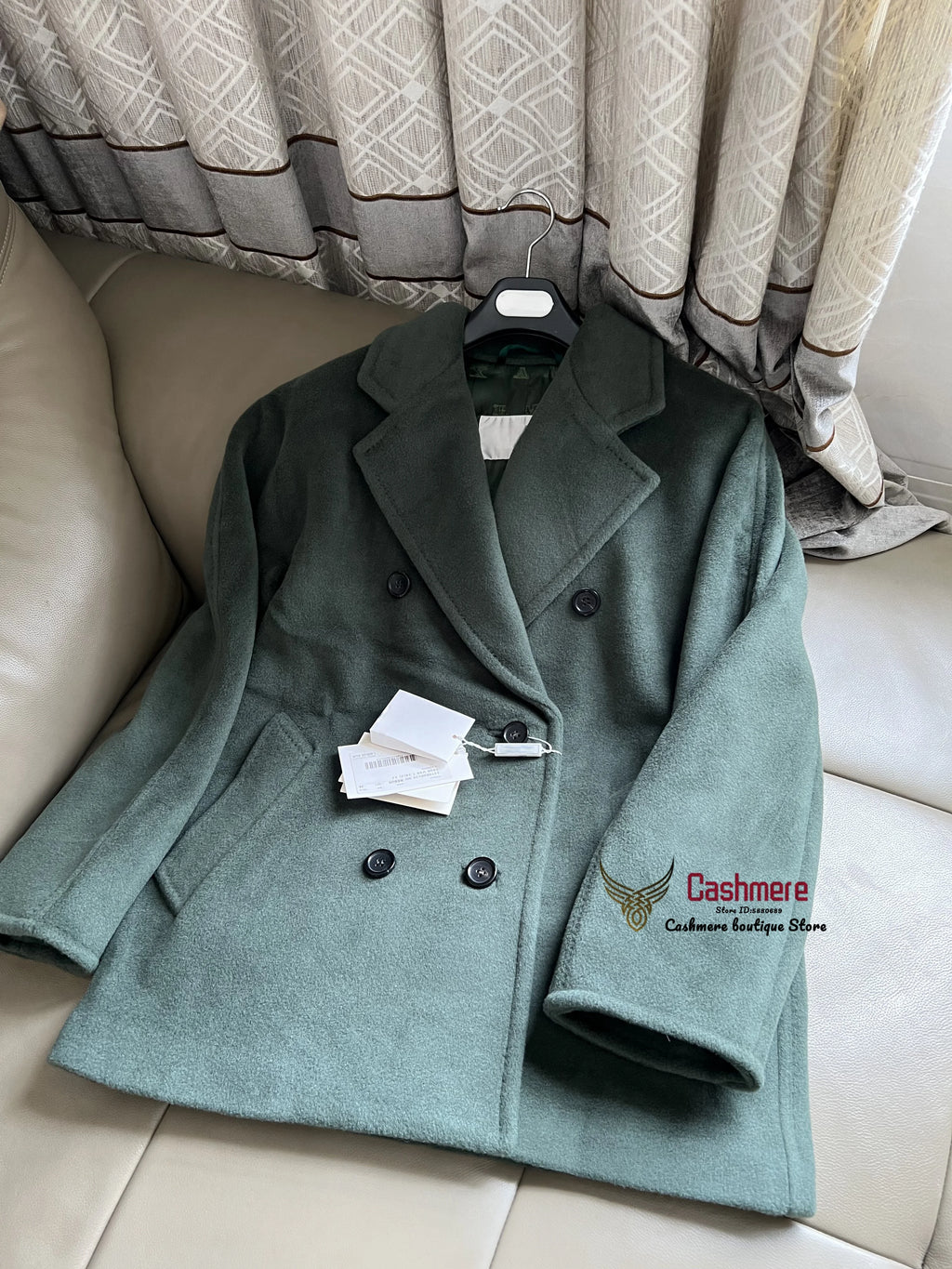 High-end Winter Cashmere Coat Women Camel Color Long Black Wool Coat Classic Double-breasted Lace-up Coat Gray Red Coat Female