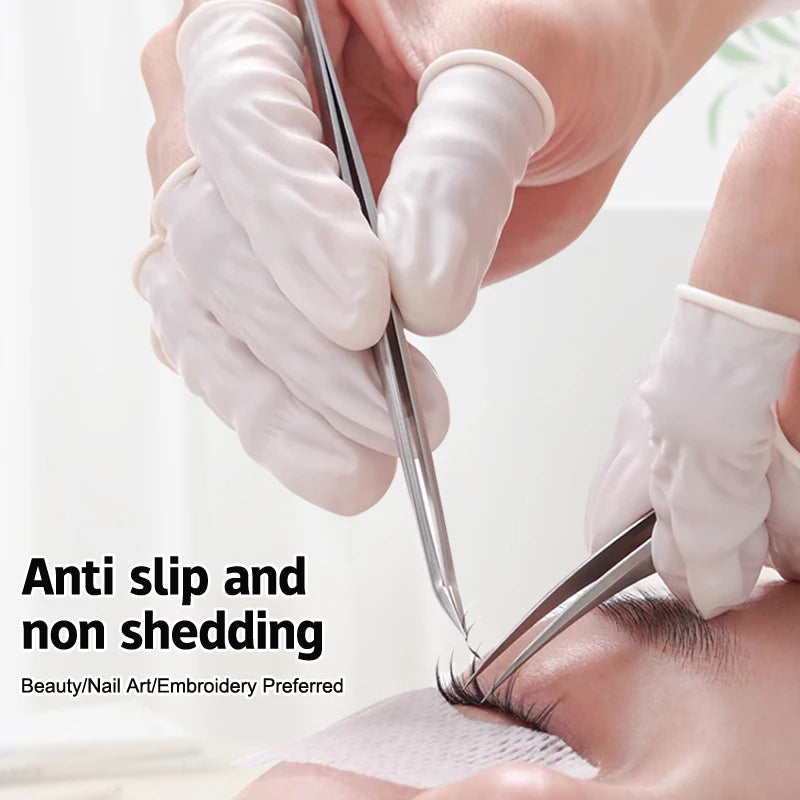 20/100/200Pcs/bag Disposable Latex Rubber Finger Cots Fingertips Protector Finger Covers Nail Practice Hand Protector Cots