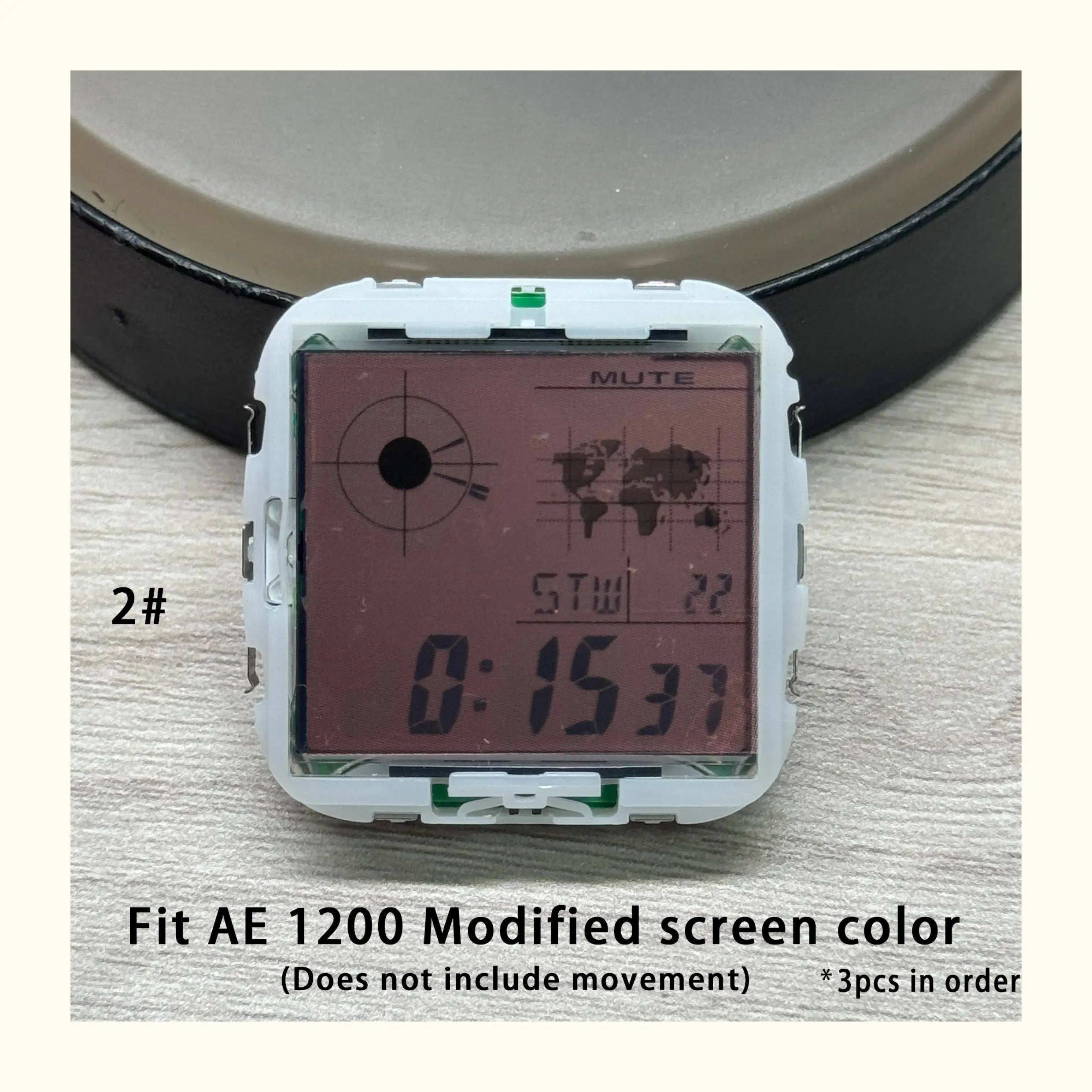 Color Display Film for Casio AE-1200 AE-1300, DIY Screen Modification Overlay Sticker, High-Quality Watch Dial Upgrade Kit
