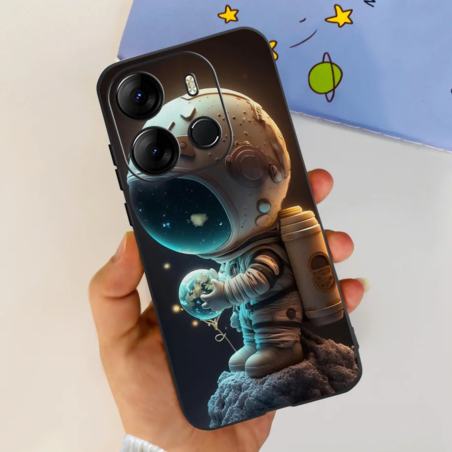For Tecno Pop 7 Pro Pop7 Case Fashion Marble Soft Silicone Matte Coque For Tecno Spark Go 2023 Funda Pop7Pro BF6 BF7 BF7h Bumper