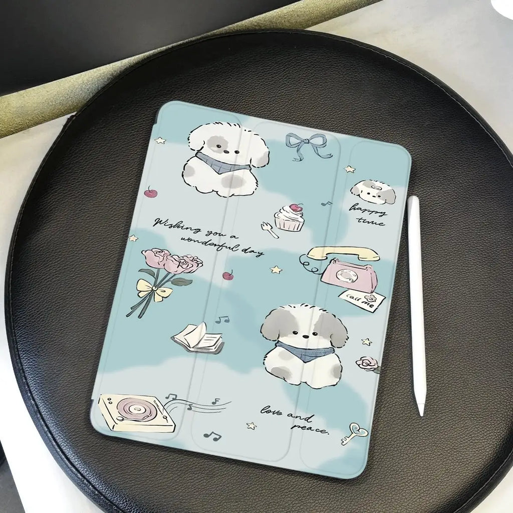 Protective Cover with Pen Slot for Ipad Mini 6 Case IPad 9.7 10.2 9th 8th 7th 6th 5th IPad 10th Generation Air 2/3 10.5 Funda