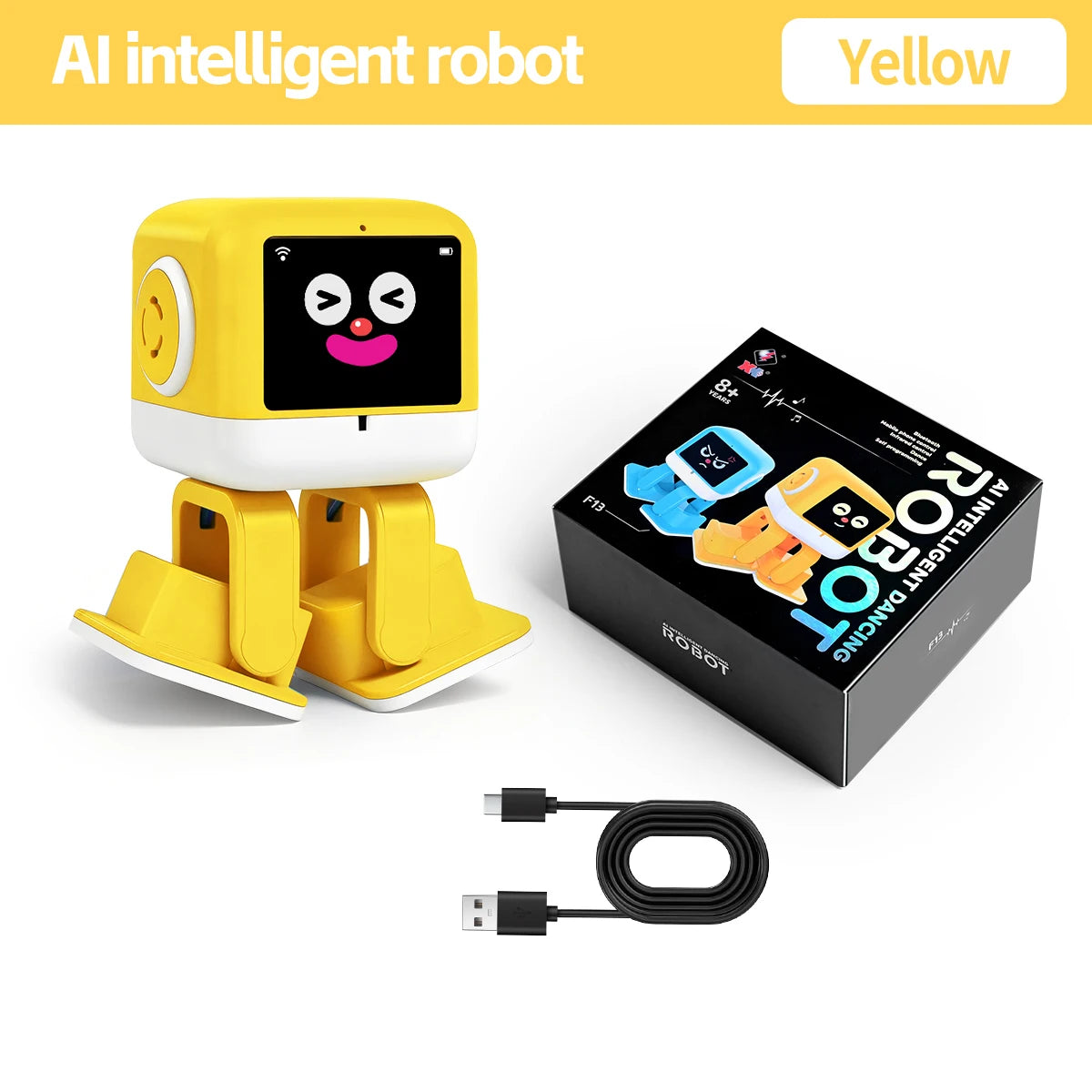 Smart AI Robot WiFi Early Education Toys for Children Speech Recognition & Voice Interactive Educational Learning Machine